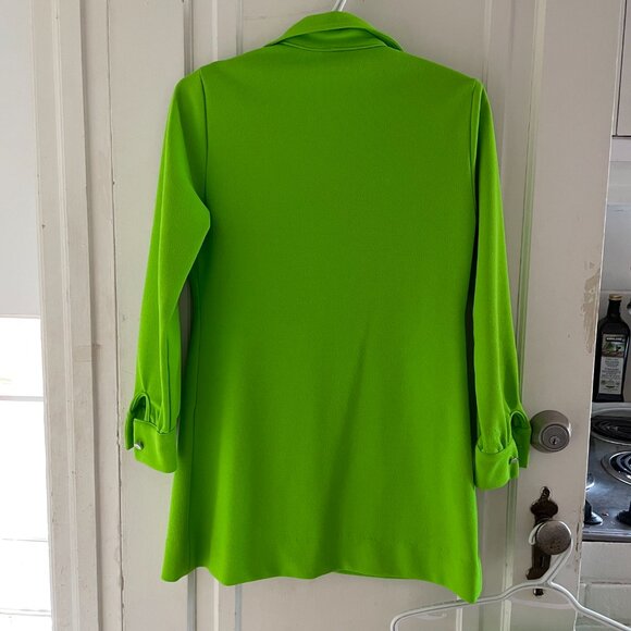 Lime Green 1970s VINTAGE PANTSUIT - Picture 4 of 9